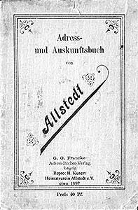 Adressbuch Allstedt im Jahre 1897